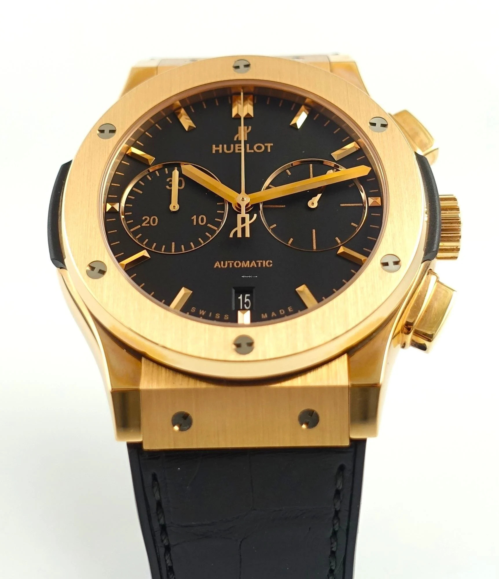 Thumbnail von Hublot Classic Fusion Chronograph King Gold Unworn Watch with Box and Papers