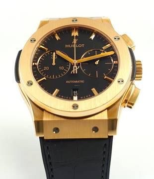  Hublot Classic Fusion Chronograph King Gold Unworn Watch with Box and Papers 