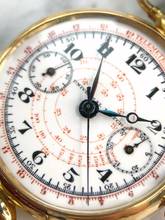 Thumbnail von RARE Universal Geneve Monopusher Chronograph 1930 Solid Gold Enamel Dial