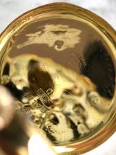 Thumbnail von RARE Universal Geneve Monopusher Chronograph 1930 Solid Gold Enamel Dial