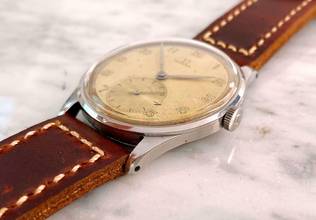 Thumbnail von Omega Classic Oversize Jumbo Vintage Handwinding 2181 Two Tone Dial 2181