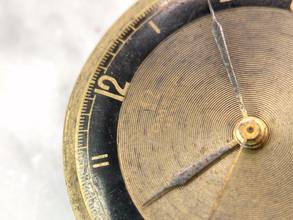 Thumbnail von Omega Classic Super Rare Vintage Grey Black Two Tone Bulls Eye Dial 30mm