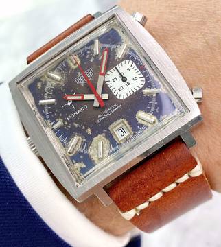  Heuer Vintage Monaco Blue Dial Automatic 1533 