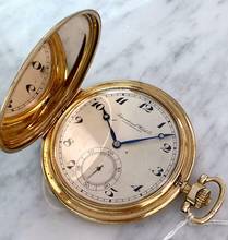 Thumbnail von IWC Pocket Watch Doppelmantel Vollgold Solid Gold Pocket Watch Taschenuhr
