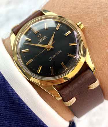 Omega Seamaster Serviced Seamaster Vintage Automatic Automatik GOLD MEDAL BIG SEAHORSE Logo ref 2975 2975 
