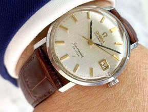 Thumbnail von Omega Seamaster DeVille Wonderful Seamaster De Ville Vintage Automatic Automatik Linen Dial