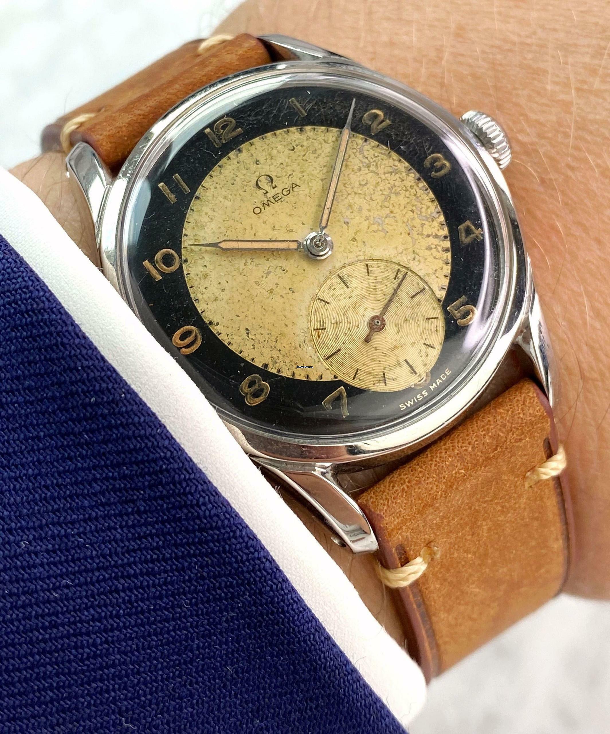 Omega Classic Vintage Bulls Eye Dial 35mm Steel ref 2639 2639