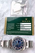 Thumbnail von Rolex Air King Blue Concentric Dial ref 114234 Automatic ORIGINAL PAPERS Blau 114234