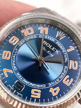 Thumbnail von Rolex Air King Blue Concentric Dial ref 114234 Automatic ORIGINAL PAPERS Blau 114234