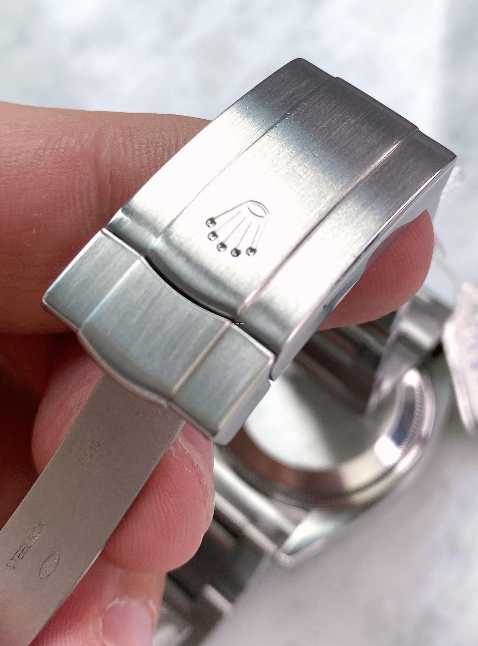 Thumbnail von Rolex Air King Blue Concentric Dial ref 114234 Automatic ORIGINAL PAPERS Blau 114234