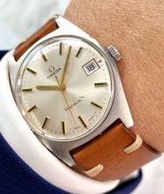 Thumbnail von Omega Genève Vintage Geneve Steel Date Handwinding ref 136041 136041