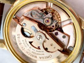 Thumbnail von Omega Seamaster Custom Green Dial Serviced Seamaster Vintage Automatic Automatik Solid Gold