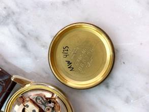 Thumbnail von Omega Seamaster Custom Green Dial Serviced Seamaster Vintage Automatic Automatik Solid Gold