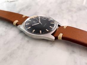 Thumbnail von Omega Genève Serviced Geneve Vintage Automatic Automatik Black Restored Dial ref 166.041 166.041