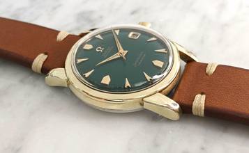 Thumbnail von Omega Seamaster Serviced Seamaster Vintage Automatic Automatik Custom Green Dial 2849 2849