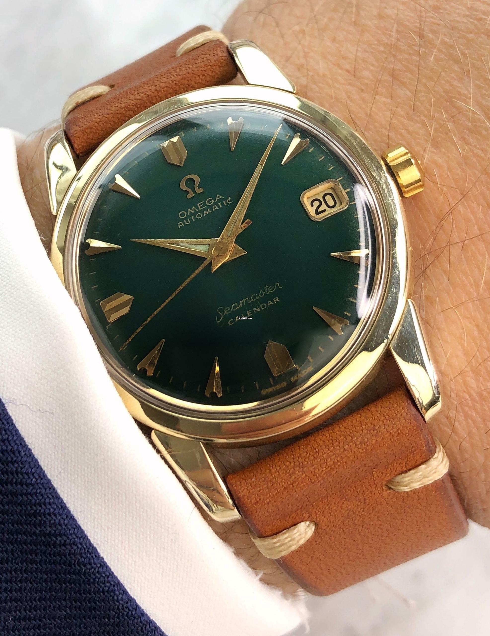 Omega Seamaster Serviced Seamaster Vintage Automatic Automatik Custom Green Dial 2849 2849