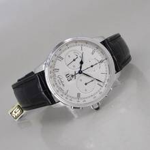 Thumbnail von Glashütte Original Senator Chronograph Panoramadatum Panorama Date Platin Ø 42 mm ungetragen Full Set