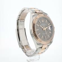 Thumbnail von Rolex Datejust 41 Oyster Fluted Steel / Everosegold Slate Motif Dial