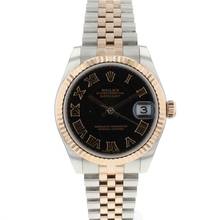 Thumbnail von Rolex Datejust 31 Midsize 31 Jubilee Steel/Everose Roman Black Dial