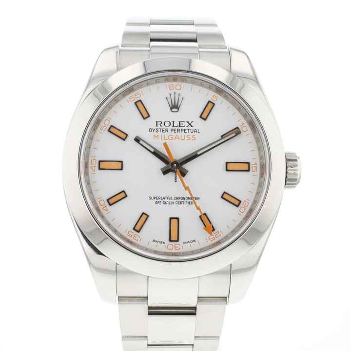  Rolex Milgauss White Dial 116400GV 