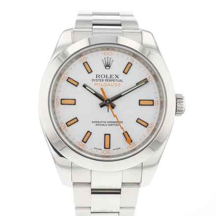  Rolex Milgauss White Dial 116400GV 