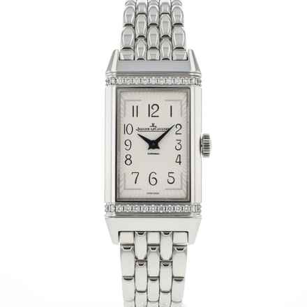  Jaeger-LeCoultre Reverso One Quartz Diamonds White Arabic Dial 