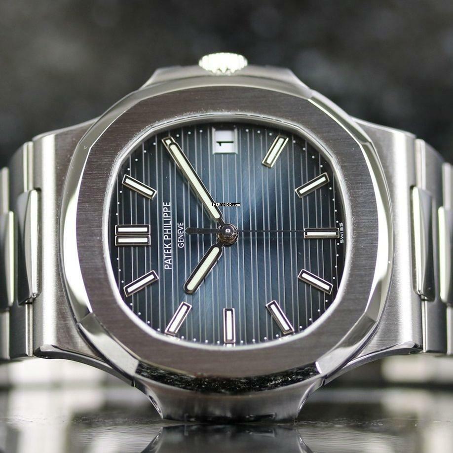Thumbnail von Patek Philippe Nautilus Steel - Blue - like New - Fullset - 2011