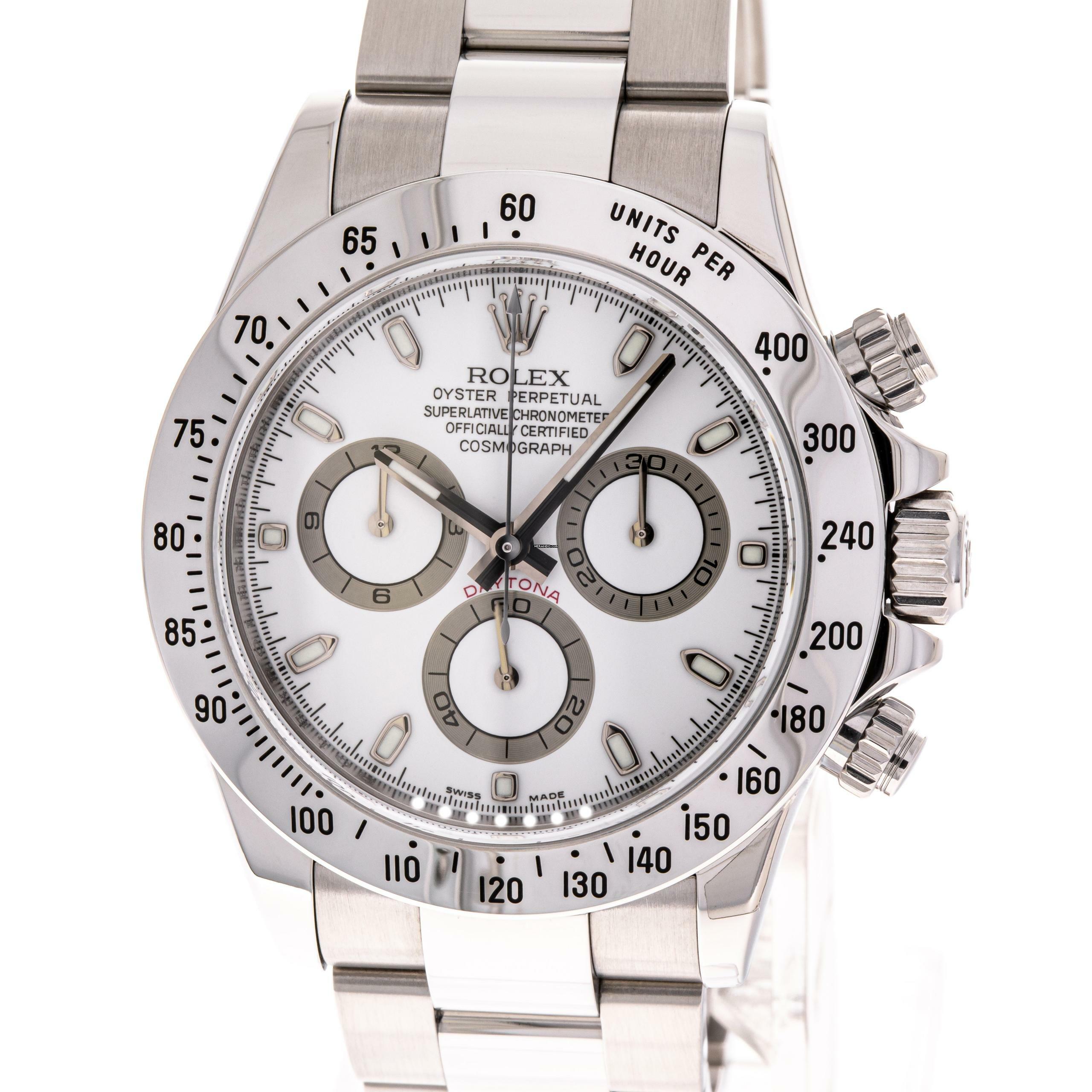  Rolex Daytona White – 116520 – like NEW – 2014 Full Set 