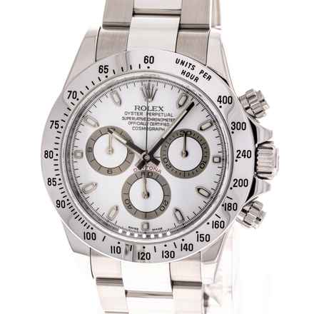  Rolex Daytona White – 116520 – like NEW – 2014 Full Set 