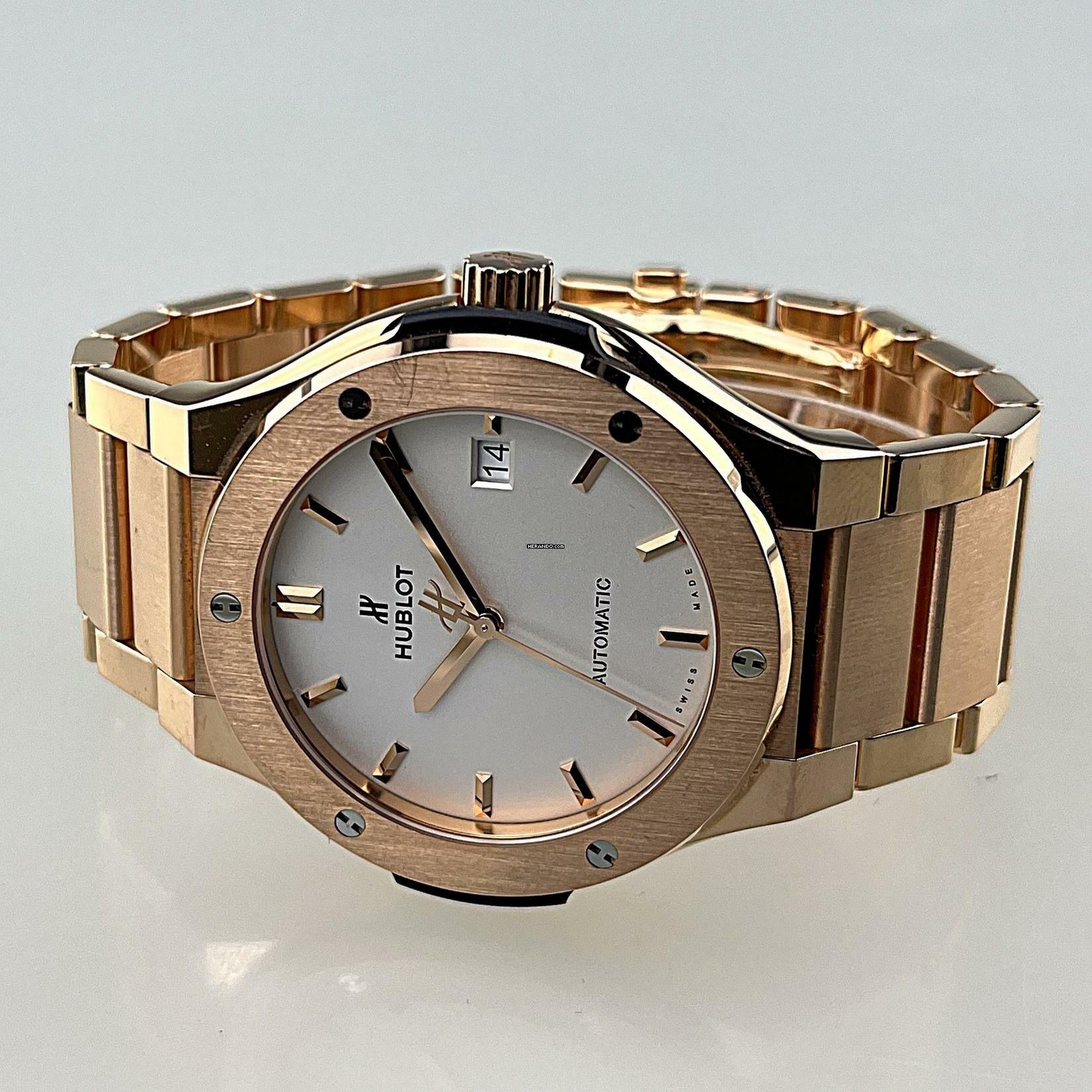 Thumbnail von Hublot Classic Fusion 45mm King Gold Opalin Automatic Watch EK 09/2020 deutsche Auslieferung Full Set Erstkaufrechnung