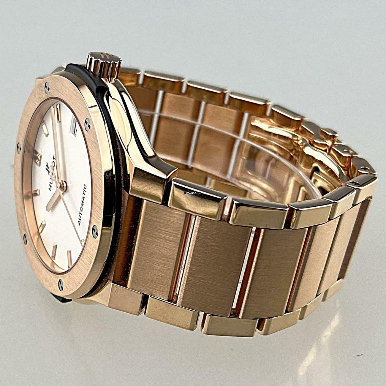 Thumbnail von Hublot Classic Fusion 45mm King Gold Opalin Automatic Watch EK 09/2020 deutsche Auslieferung Full Set Erstkaufrechnung