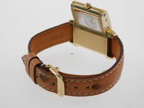 Thumbnail von Jaeger-LeCoultre Reverso Duetto 18 Karat Gelbgold Reverso Duetto Handaufzug Damenuhr mit Faltschließe und Straussenband 18 Karat Gelbgold Reverso Duetto Handaufzug Damenuhr