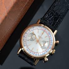 Thumbnail von Longines Chronograph Fly-Back 7415 Oversize rose gold 18KT Full Set 1972 Full Set
