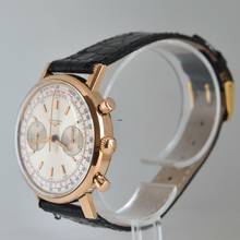 Thumbnail von Longines Chronograph Fly-Back 7415 Oversize rose gold 18KT Full Set 1972 Full Set