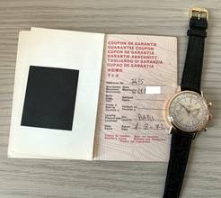 Thumbnail von Longines Chronograph Fly-Back 7415 Oversize rose gold 18KT Full Set 1972 Full Set