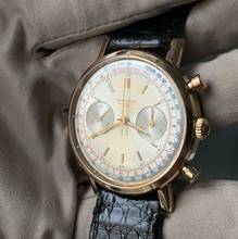 Thumbnail von Longines Chronograph Fly-Back 7415 Oversize rose gold 18KT Full Set 1972 Full Set