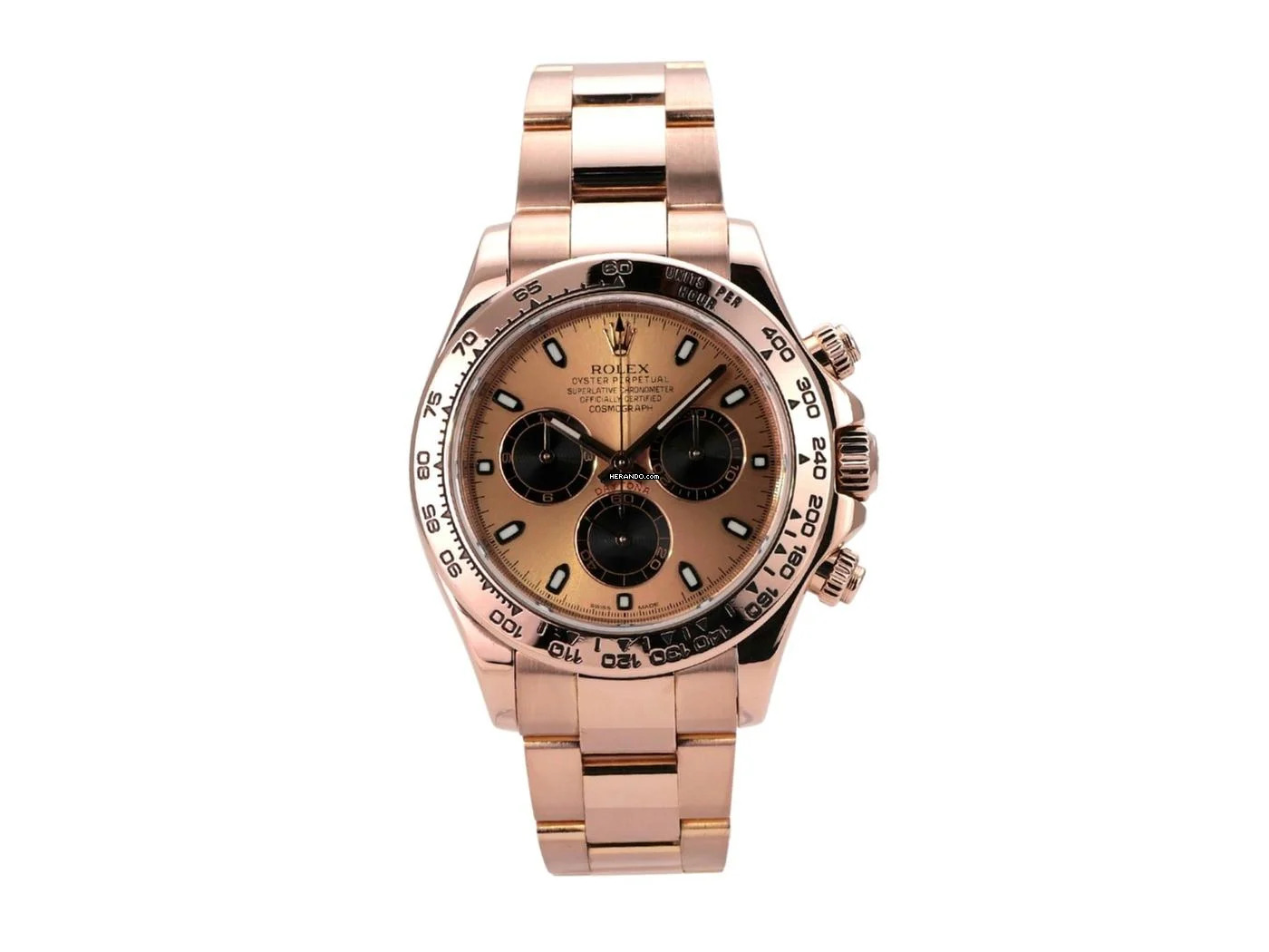  Rolex Daytona 116505 Everose-Gold Sundust Schwarz 