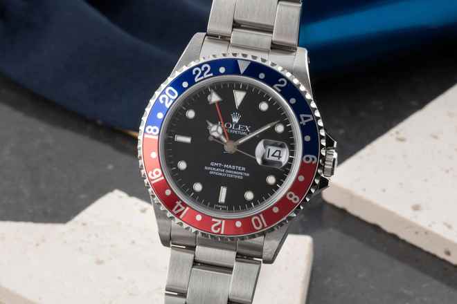  Rolex GMT-Master Pepsi Swiss Only Stahl Automatik Herrenuhr Ref. 16700 W-Serie 