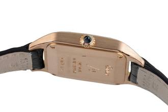 Thumbnail von Cartier Santos Dumont 18k Rotgold Quarz Damenuhr WGSA0022 4212