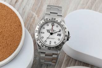 Thumbnail von Rolex Explorer II White Dial Swiss Only Automatik Herrenuhr Ref. 16570 A-Serie