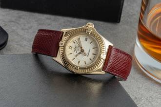 Thumbnail von Breitling Callistino 18k (0,750) Gold Quarz Damenuhr Ref. K52043 Papiere 1993