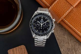 Thumbnail von Omega Speedmaster Professional Moonwatch Chronograph Stahl Handaufzug 145.0022 B&P 1983
