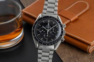 Thumbnail von Omega Speedmaster Professional Moonwatch Chronograph Stahl Handaufzug 145.0022 B&P 1983