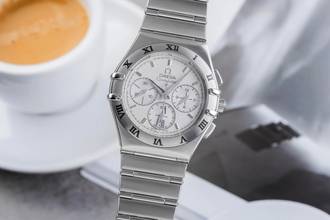 Thumbnail von Omega Constellation Double Eagle Chronograph Stahl Herrenuhr Ref. 1542.30.00