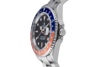 Thumbnail von Rolex GMT-Master II Pepsi Swiss Made Dial Stahl Automatik Herrenuhr 16710T B&P
