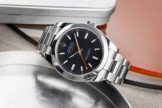 Thumbnail von Rolex Milgauss Black Dial Stahl Automatik Herrenuhr Ref. 116400 V-Serie B&P 2009