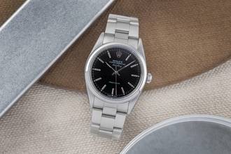 Thumbnail von Rolex Air King Black Dial Edelstahl Automatik Herrenuhr Ref 14000 B&P 2006 LC100