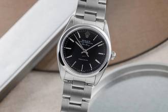 Thumbnail von Rolex Air King Black Dial Edelstahl Automatik Herrenuhr Ref 14000 B&P 2006 LC100