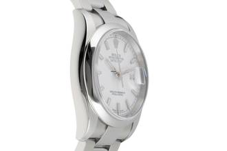 Thumbnail von Rolex Datejust 36 White Dial Roulette-Date Stahl Automatik Herrenuhr Ref. 126200