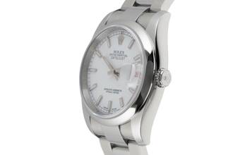 Thumbnail von Rolex Datejust 36 White Dial Roulette-Date Stahl Automatik Herrenuhr Ref. 126200